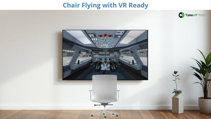 A320 Chair Flying Bundle.  Print & Virtual Posters, with VR that plays on Computer, Tablet & Headsets!