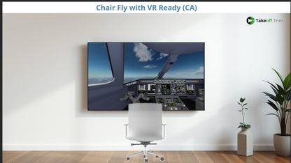 A320 Chair Flying Bundle.  Print & Virtual Posters, with VR that plays on Computer, Tablet & Headsets!